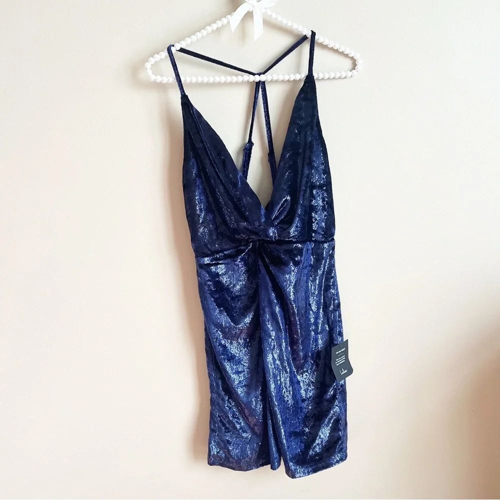 Lulu’s Stunning Ways Velvet Mini Dress NWT